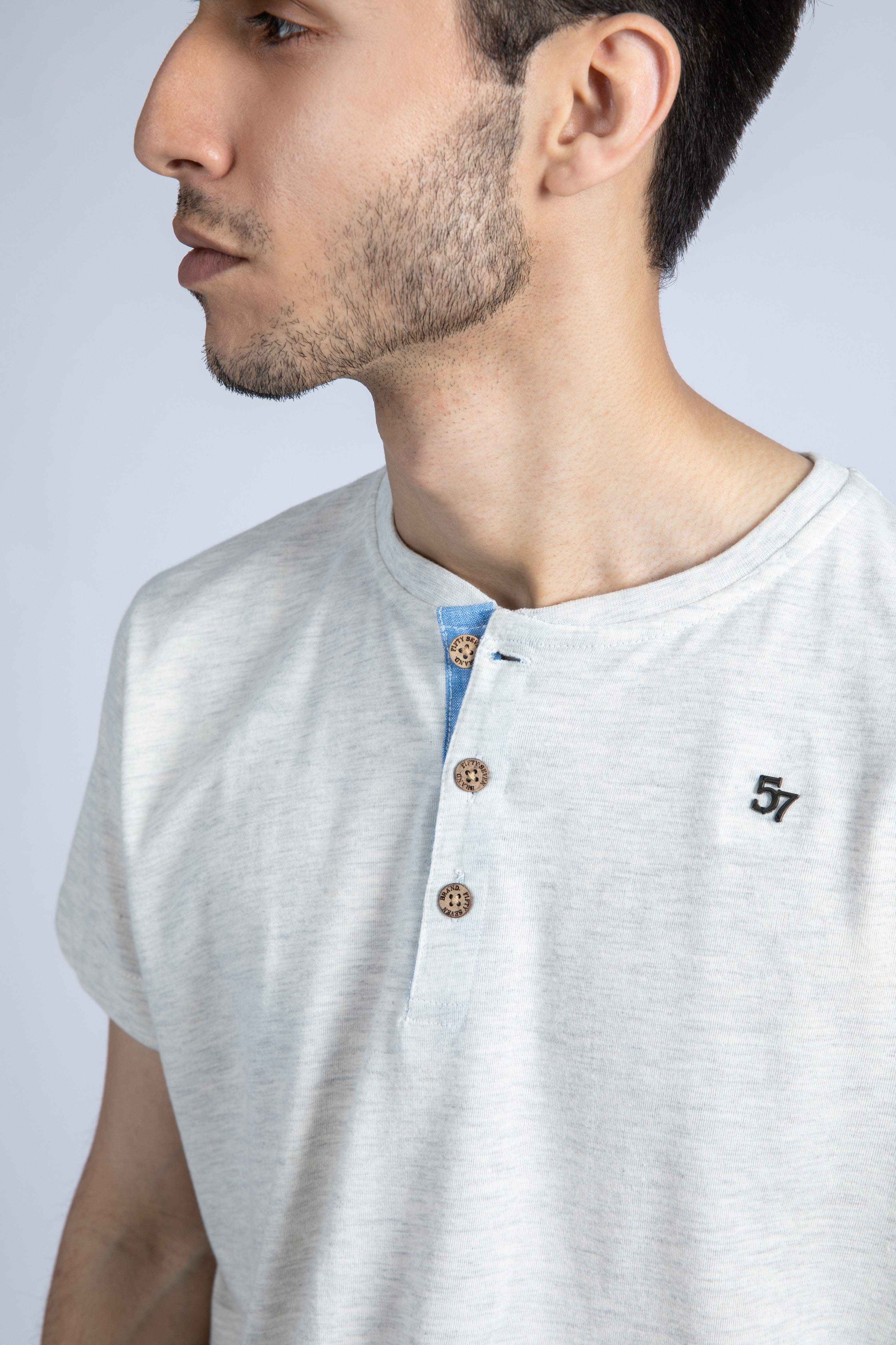 Short Sleeve Henley Tee