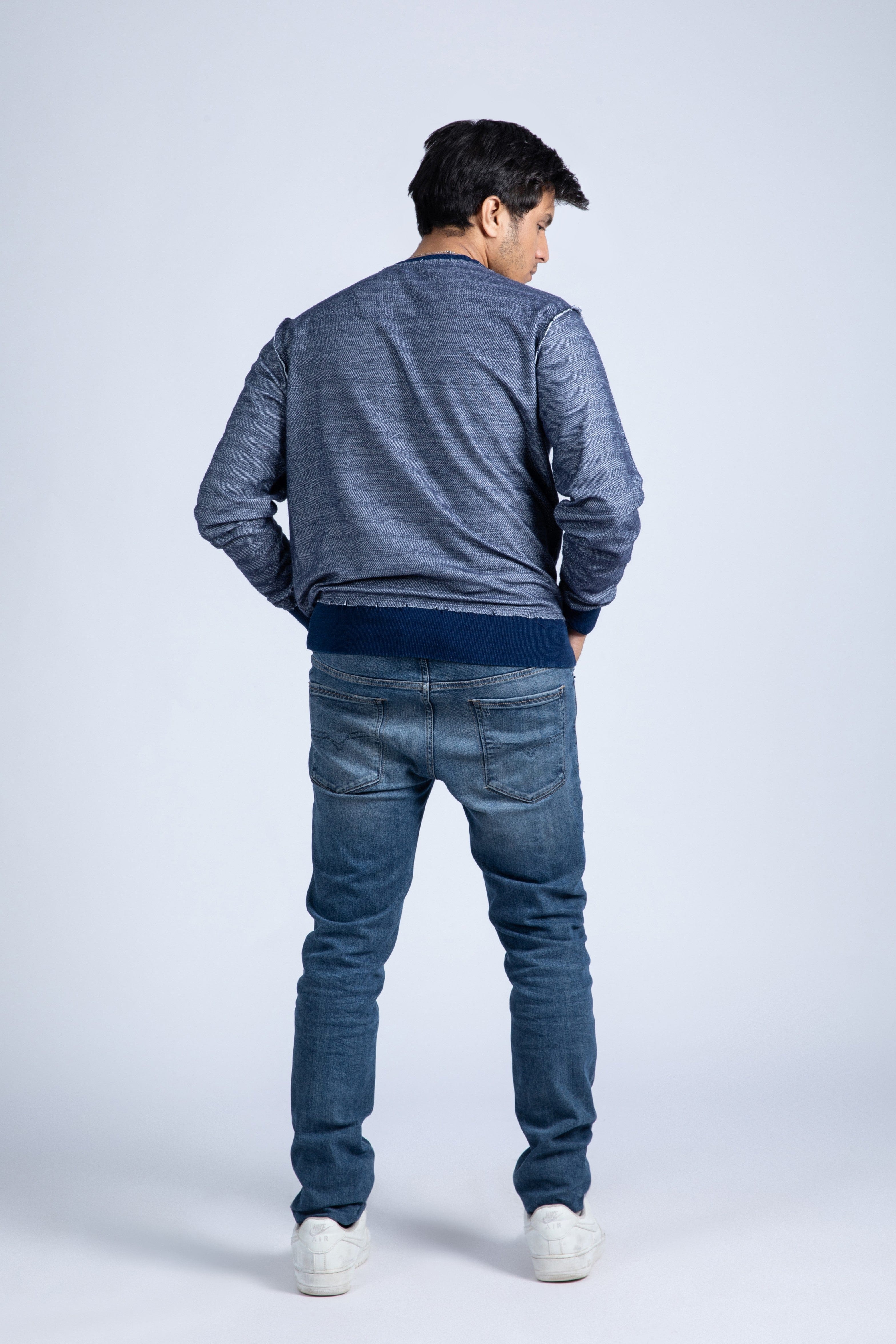 Herringbone Pullover Crew
