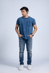 Short sleeve embroidered tee