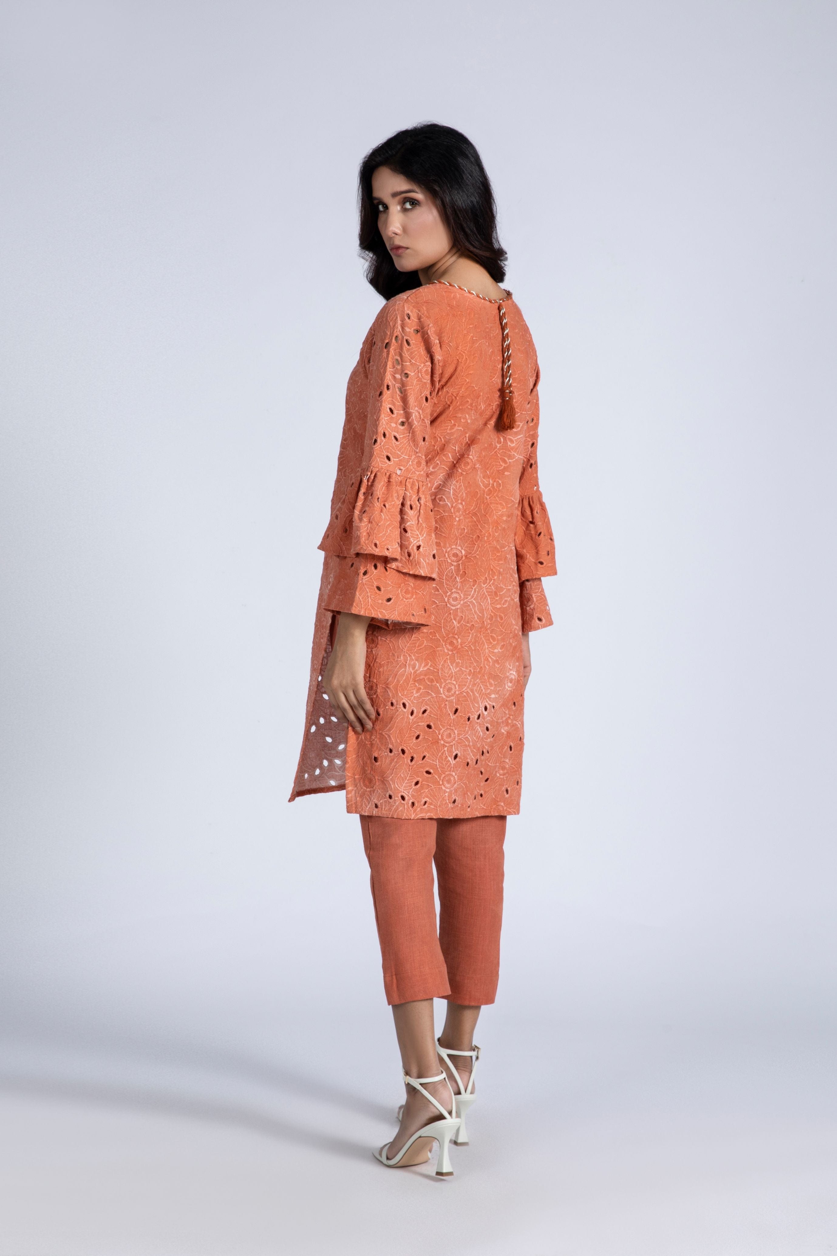 Embroidered Top with Pant