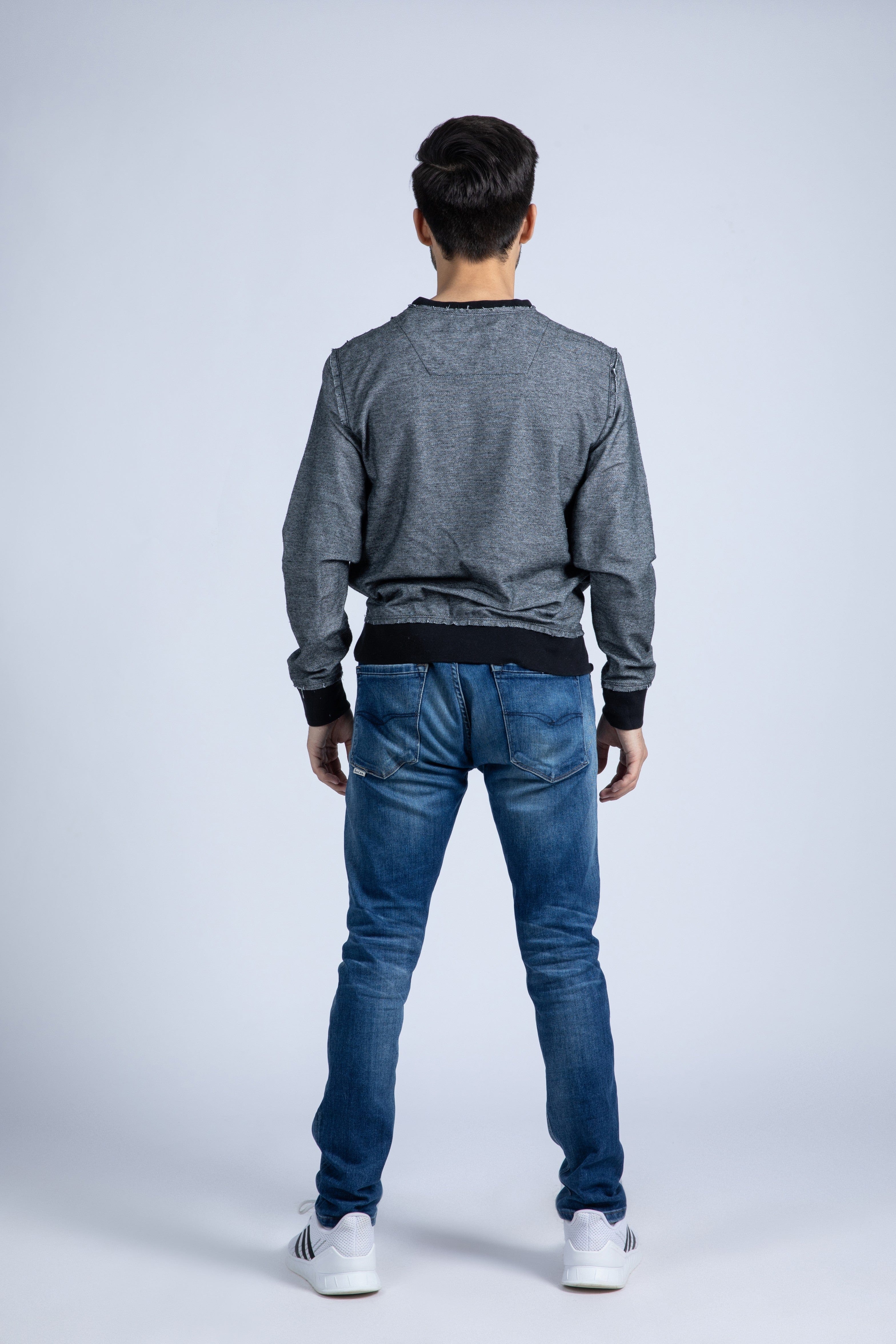 Herringbone Pullover Crew