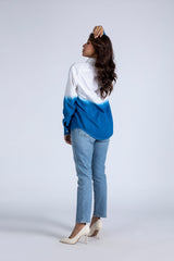Dip Dye Linen Top