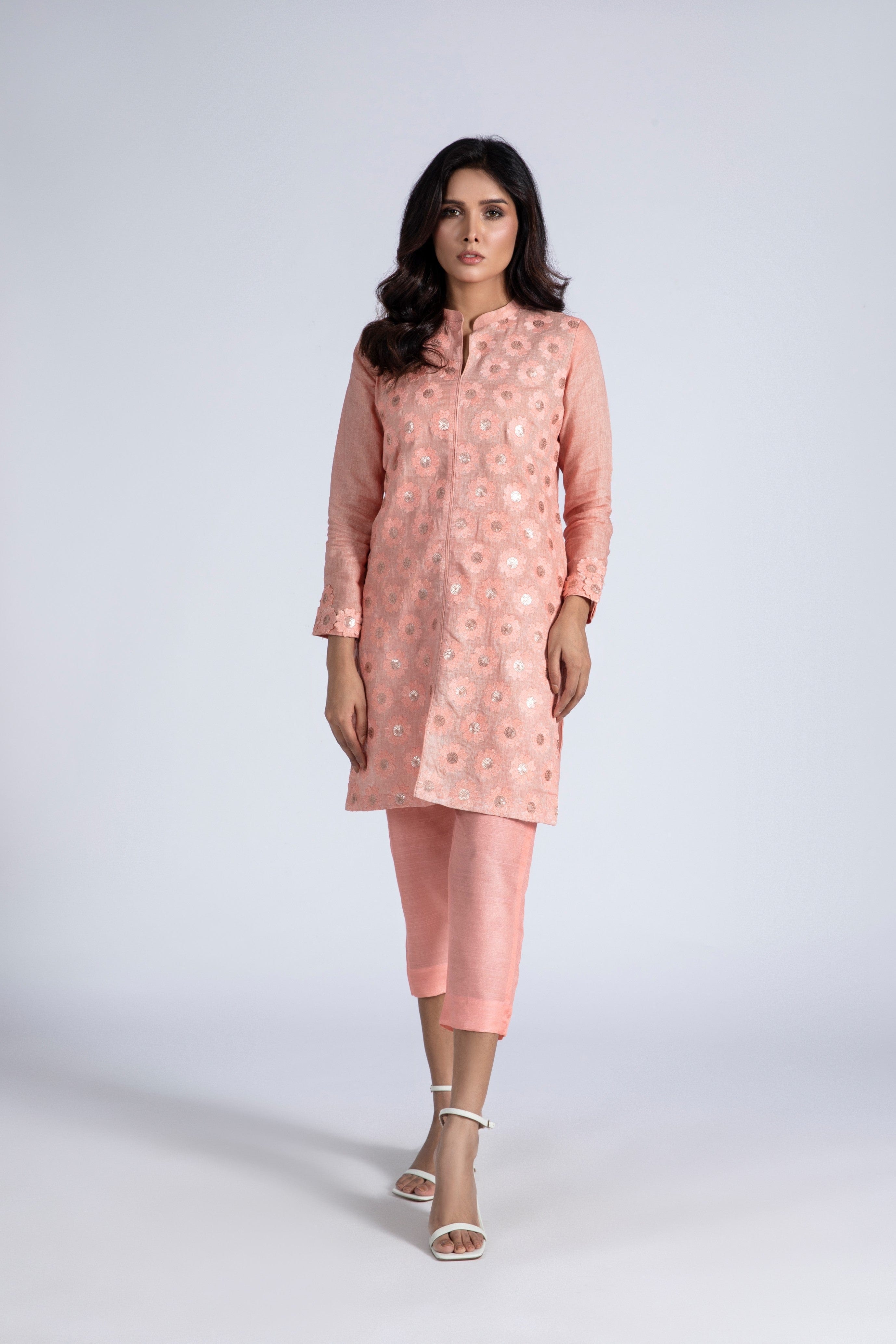 Embroidered Outfit With Pant