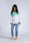 Dip Dye Linen Top