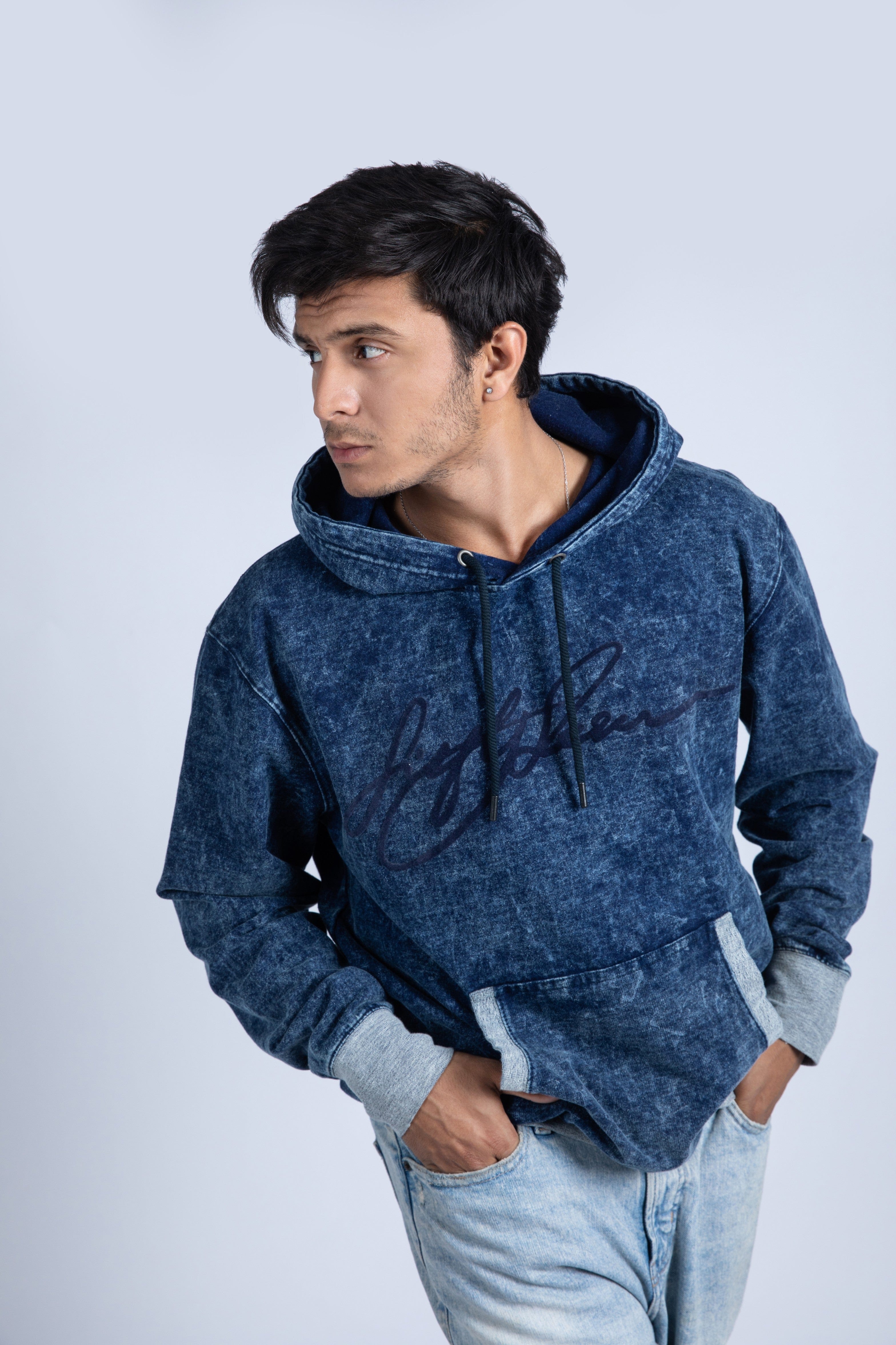 Pullover Indigo Hoodie
