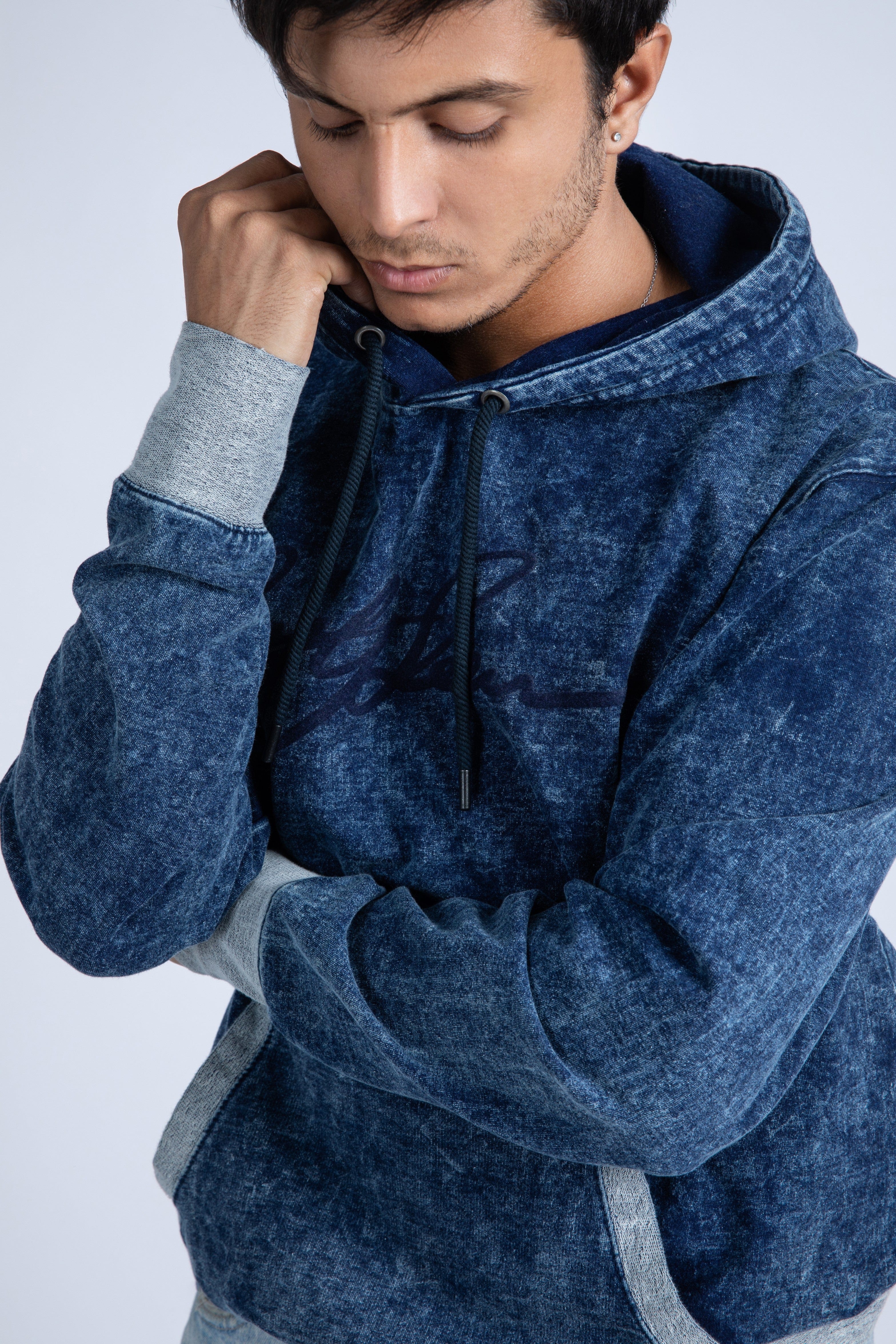 Pullover Indigo Hoodie