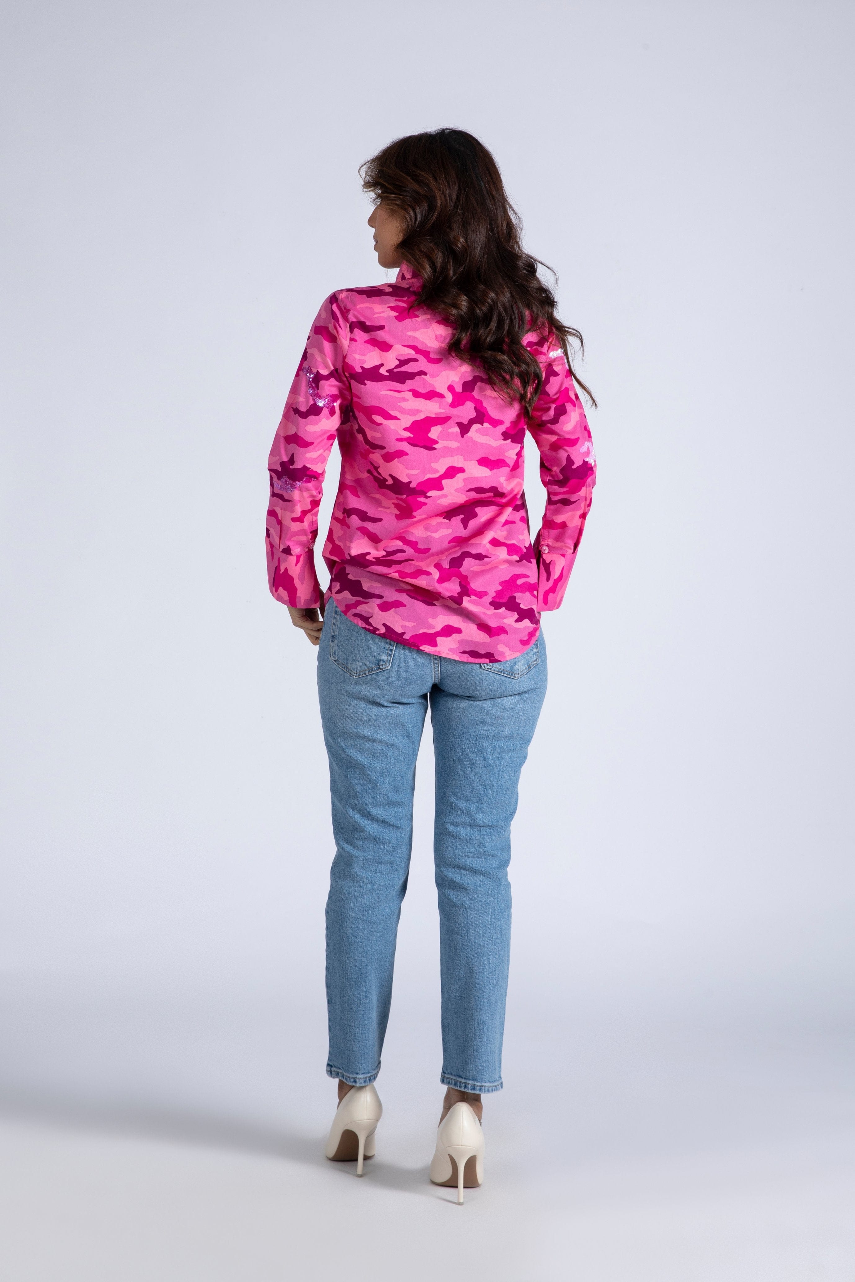Sequined Camouflage Top