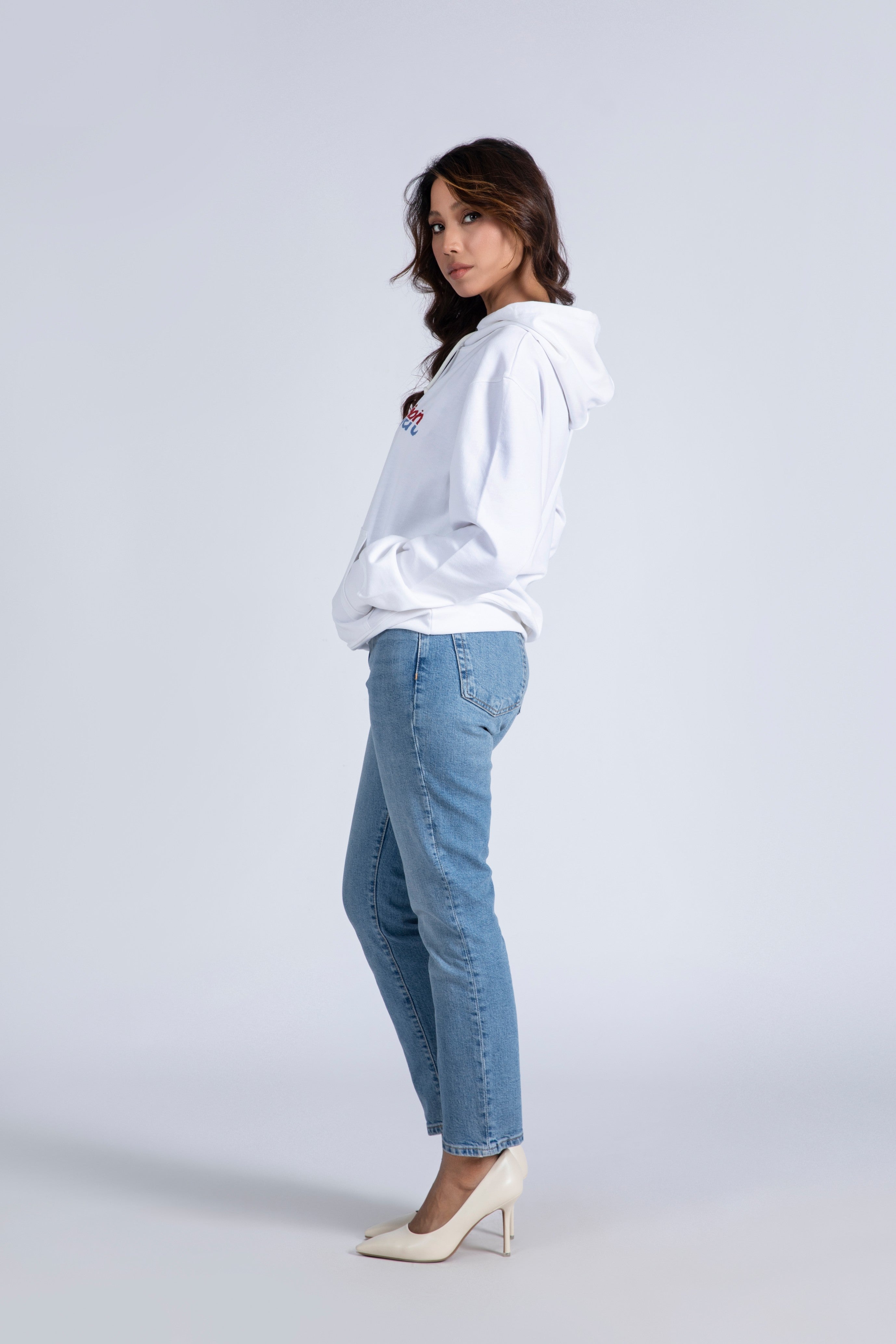 Hand Embroidered Pullover Hoody
