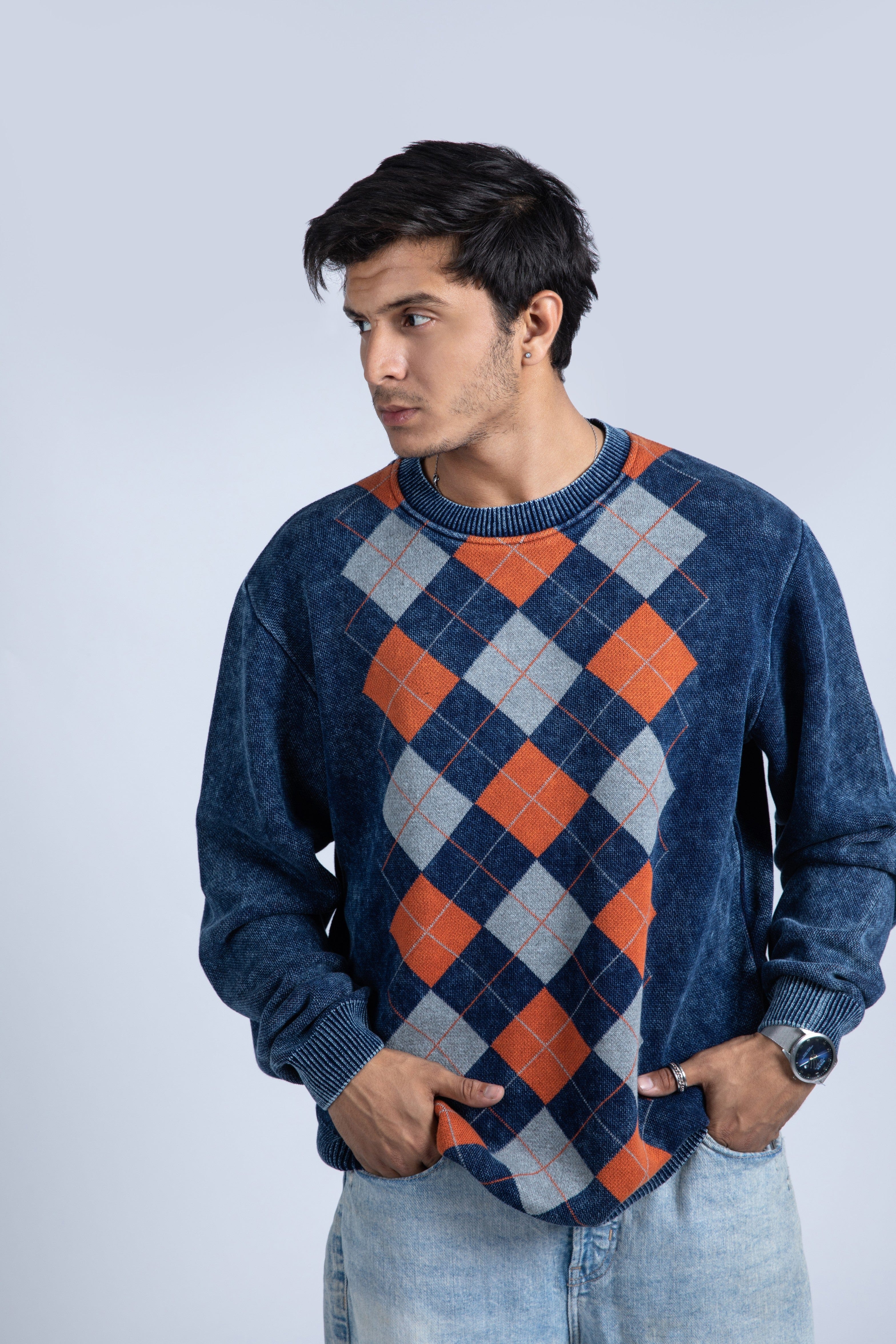 Denim Sweater