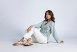 Hand Embroidery Linen Top
