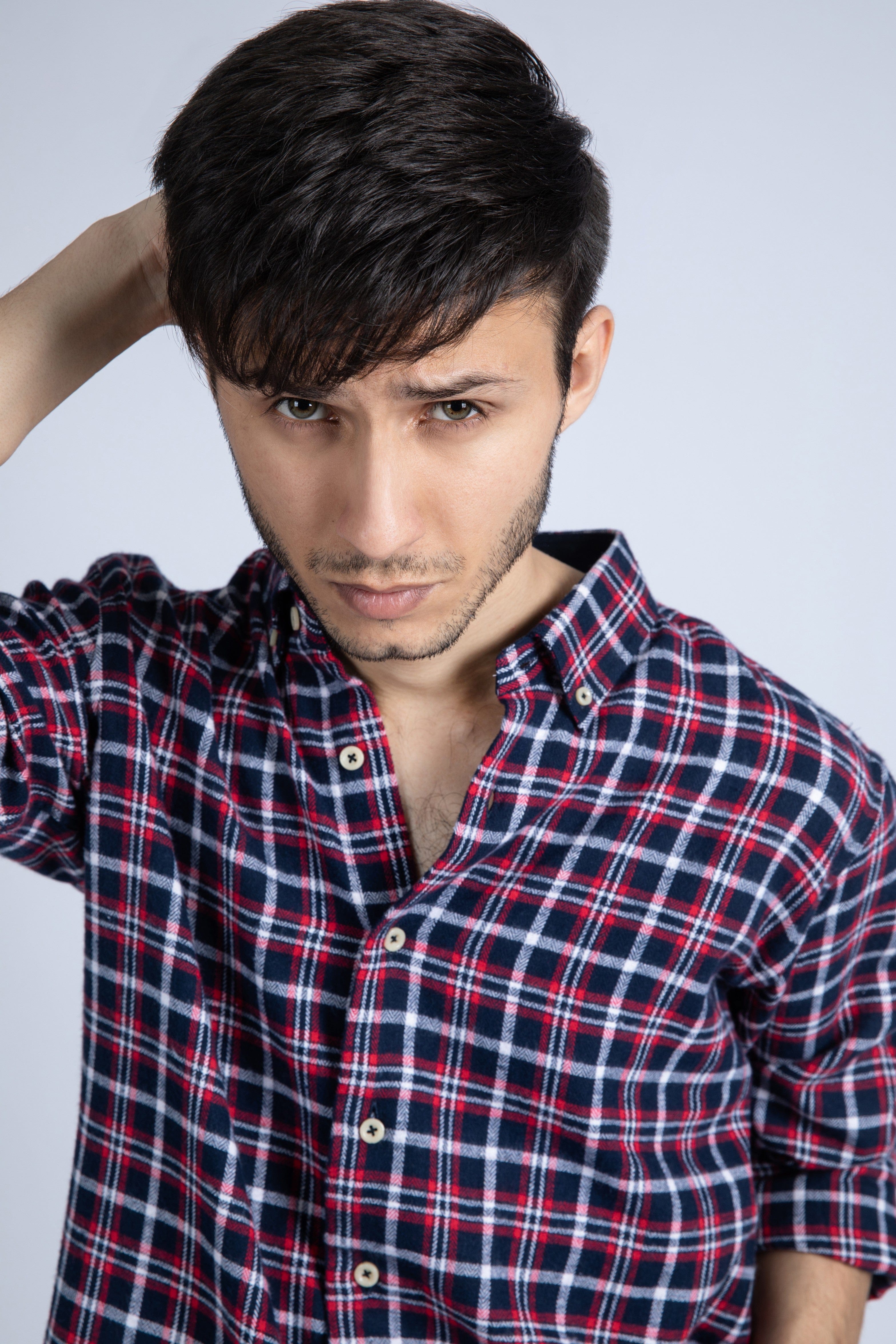Y/D herringbone flannel shirt
