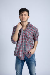 Y/D herringbone flannel shirt