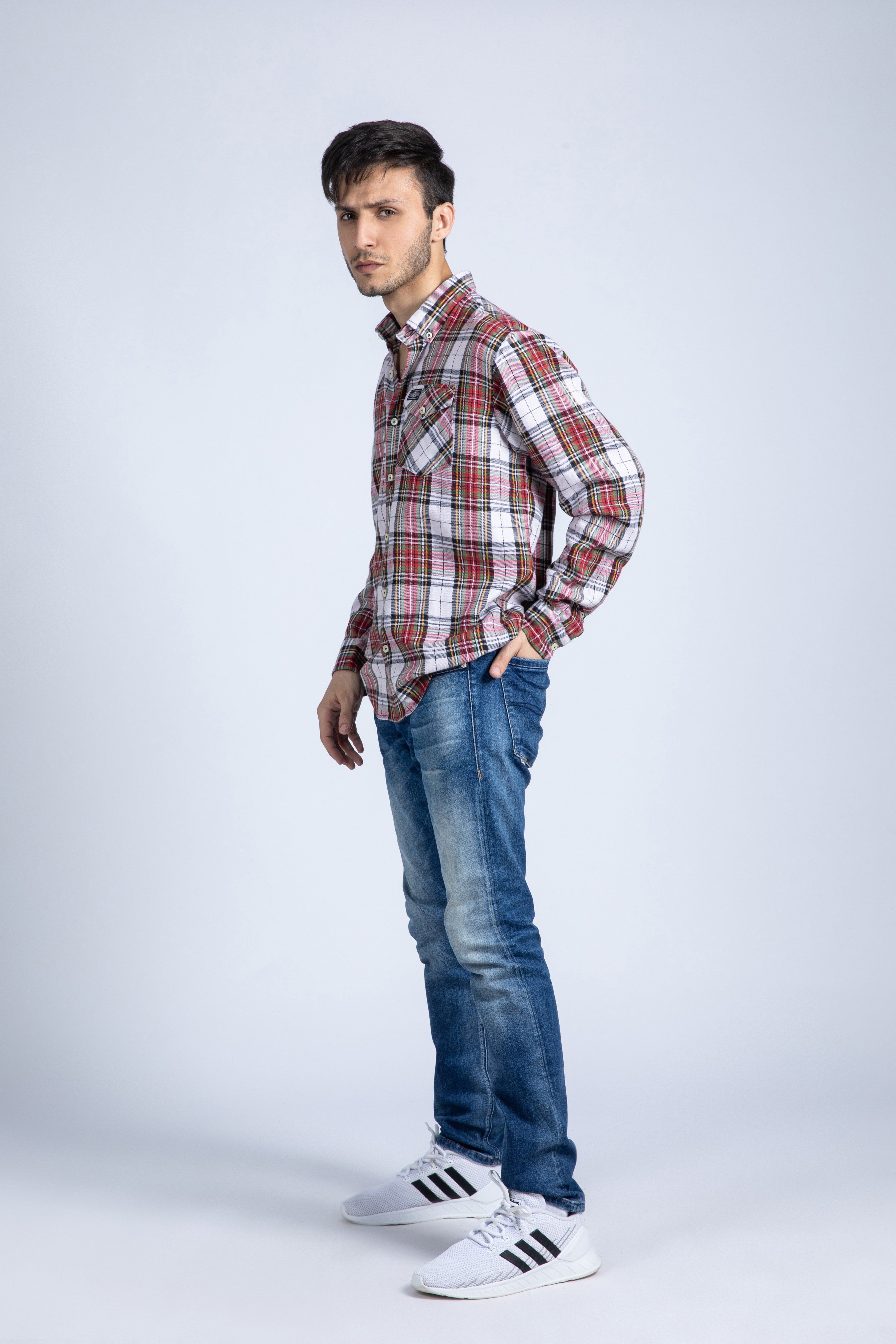 Y/D checkered shirt