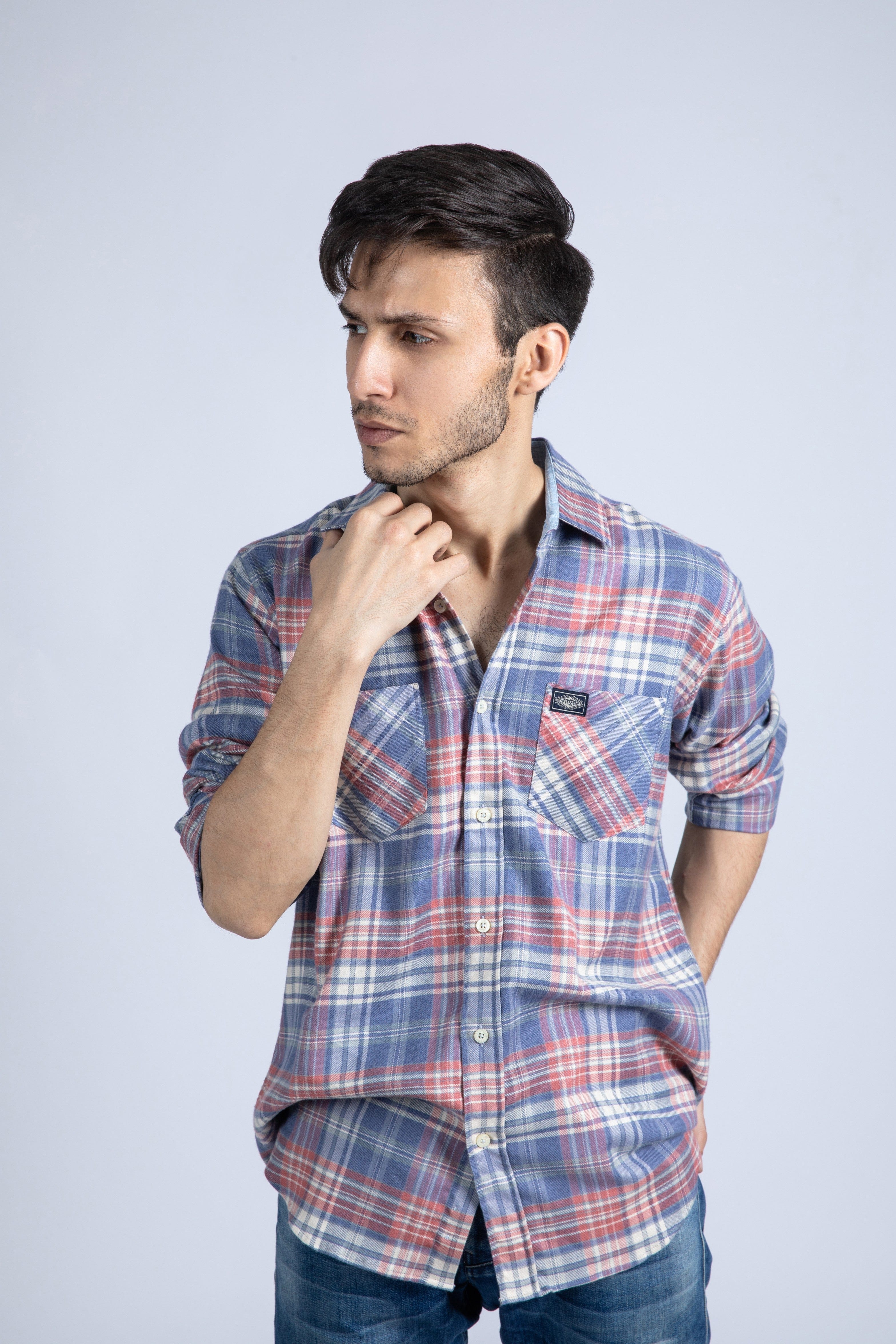 Y/D flannel shirt