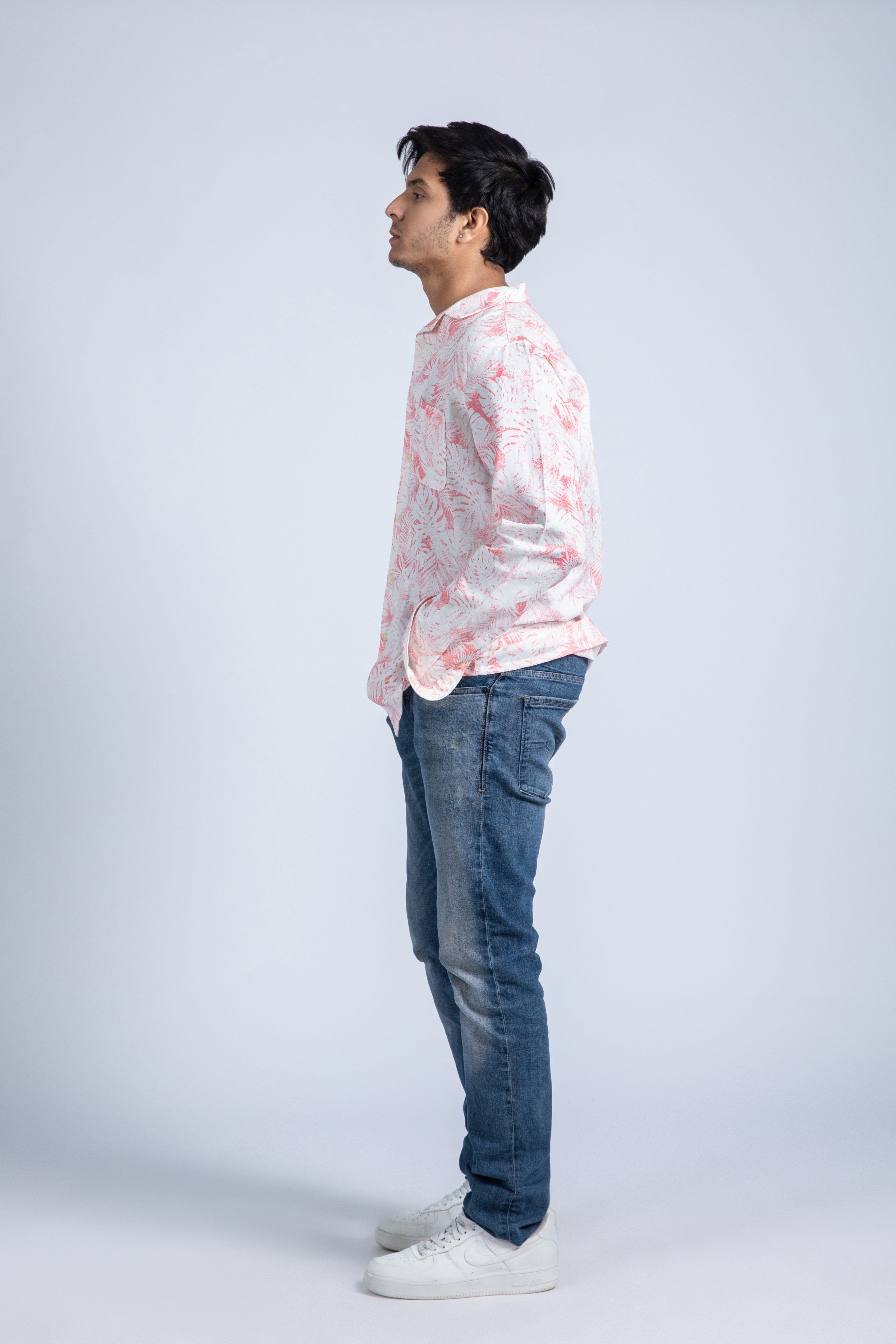 AOP Leaf Printed Shirt