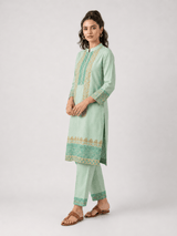 Mint Green Block Print Set