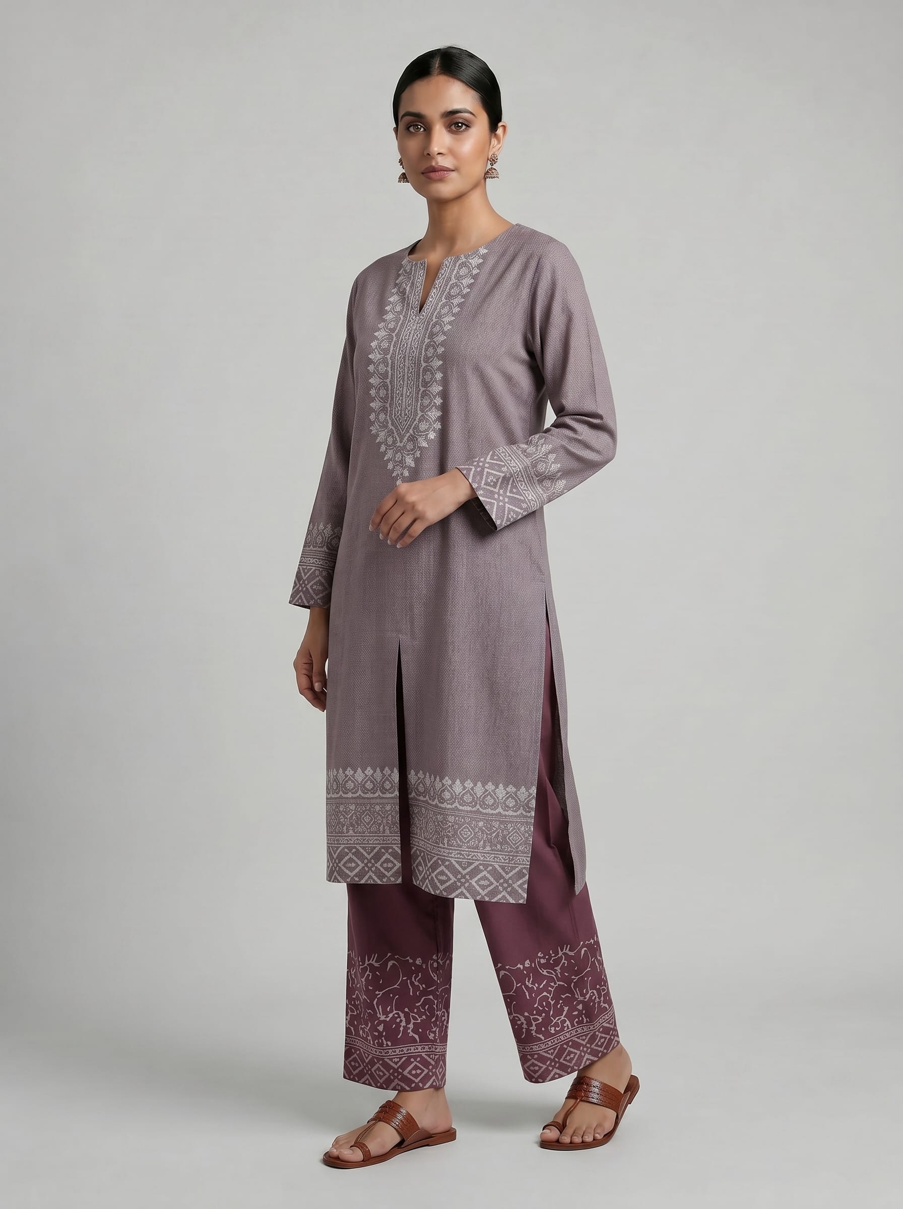 Block Print Kurta Set