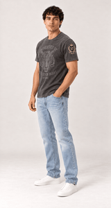Men's 100% cotton True Denim Collegiate Tiger Tee
