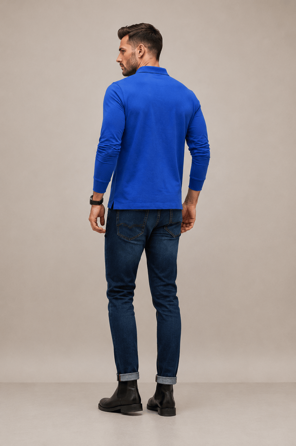 Bamboo long Sleeves Polo