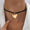 Creative Heart Pendant Clavicle Necklace