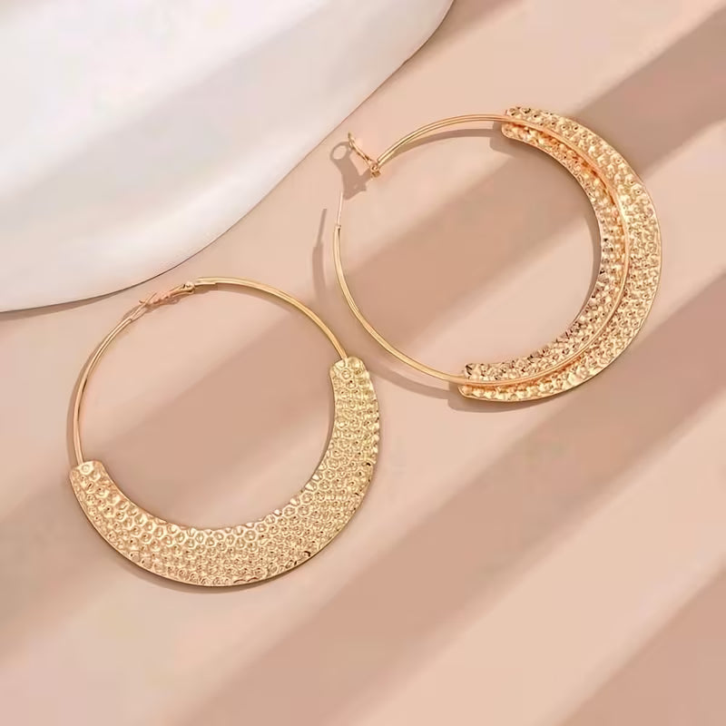European And American Exaggerated Large Hoop Earrings