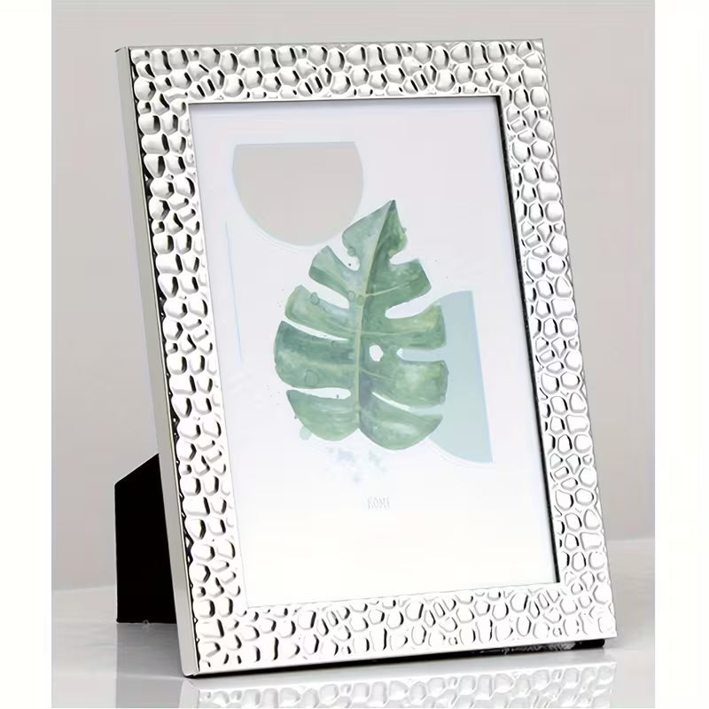 Modern Silvery Metal Photo Frame