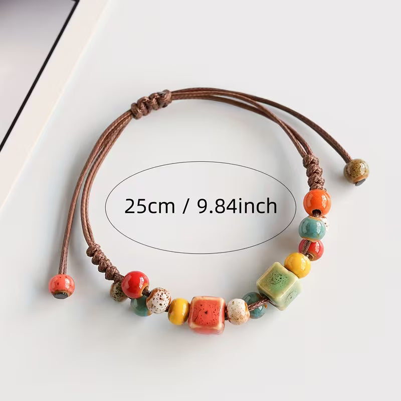 Bohemian Ceramic Beaded Bracelet