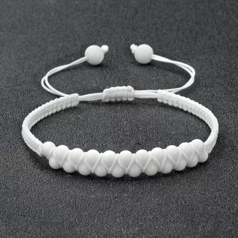 Adjustable Braided Beaded Bracelet