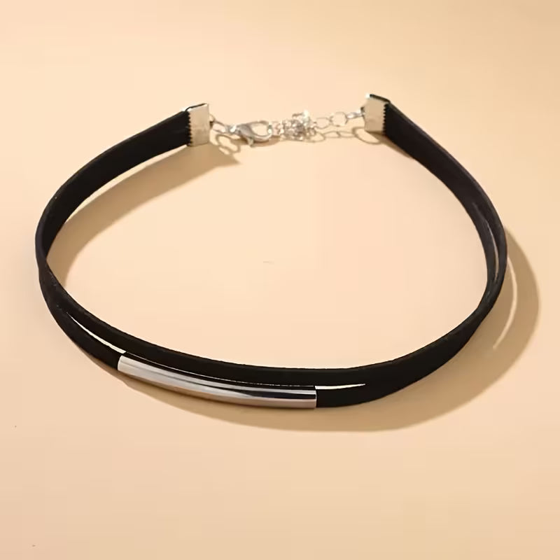 Punk Gothic Double-Layer Chain Necklace for Women