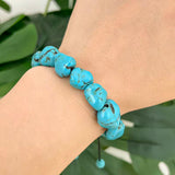 Natural Turquoise Adjustable Beaded Bracelet