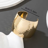 Classic Irregular Texture Open Bangle