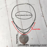 Vintage Bohemian Totem Pendant Necklace