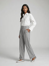Embroidered White Cotton Shirt