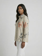 Hand-Painted Floral Shirt