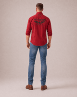 57brand Aviator Blood-Red Twill Shirt