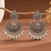 Retro Silvery Plated Dangle Earrings