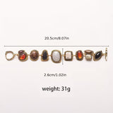 Bohemian Resin Chain Bracelet