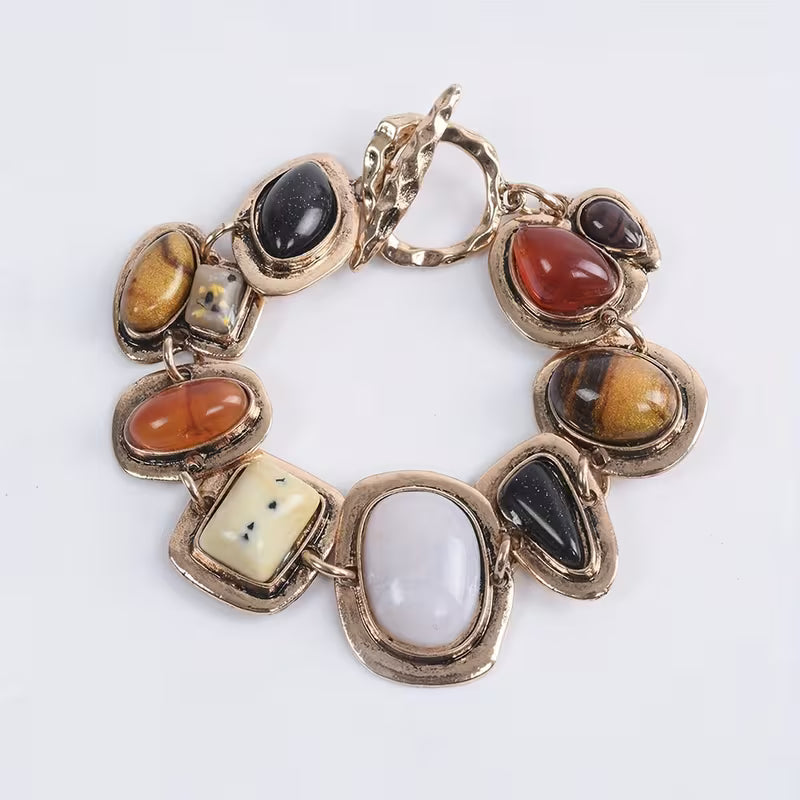 Bohemian Resin Chain Bracelet
