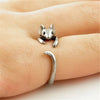 Cute Mouse Adjustable Zircon Ring