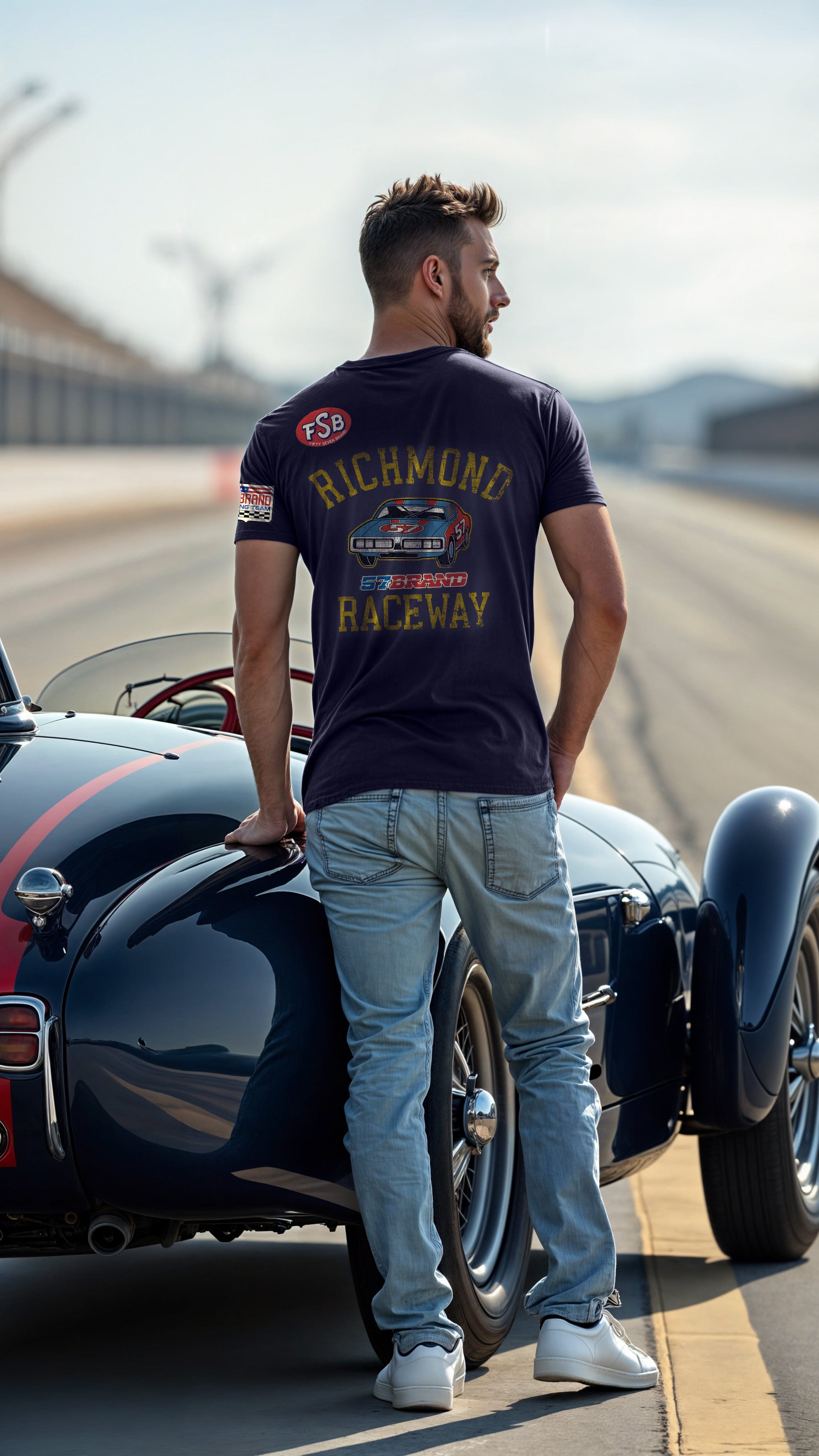 Navy Blue Racewear Collection Tee