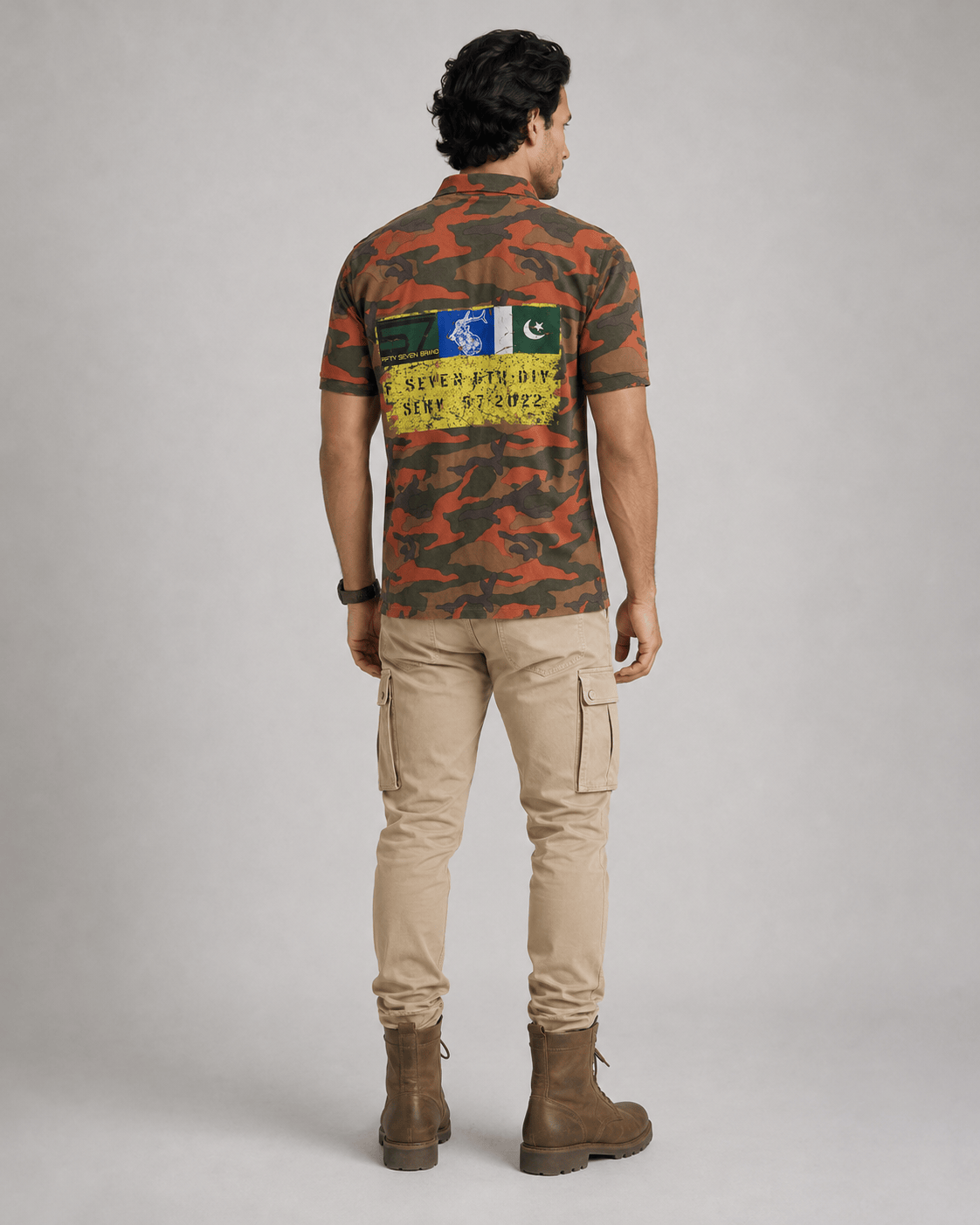 Camo Military Inspired Polo