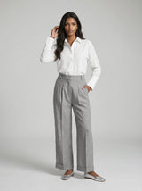 Embroidered White Cotton Shirt
