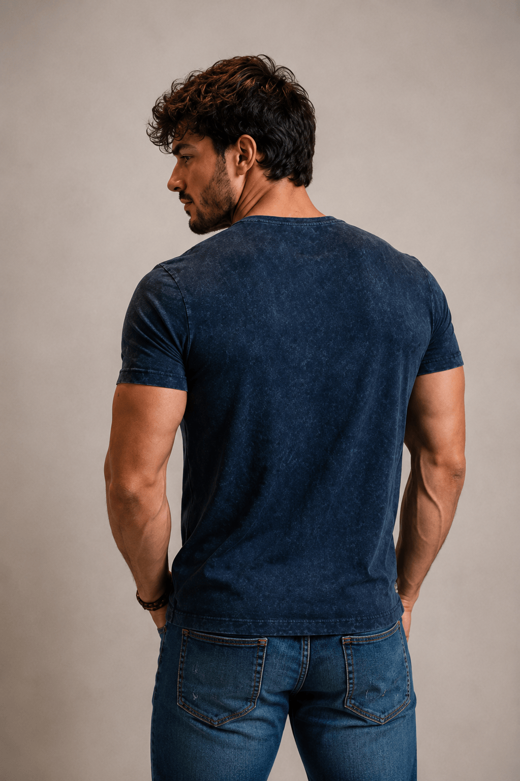 Men’s True Indigo 100% Cotton T-Shirt