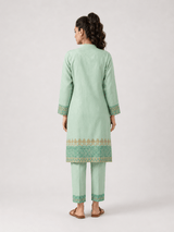 Mint Green Block Print Set