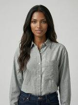 Heathered Linen loose Shirt