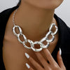 Golden Geometric Punk Chain Necklace
