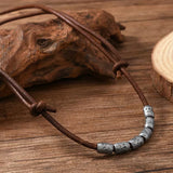 Vintage Adjustable Leather Necklace