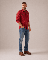 57brand Aviator Blood-Red Twill Shirt