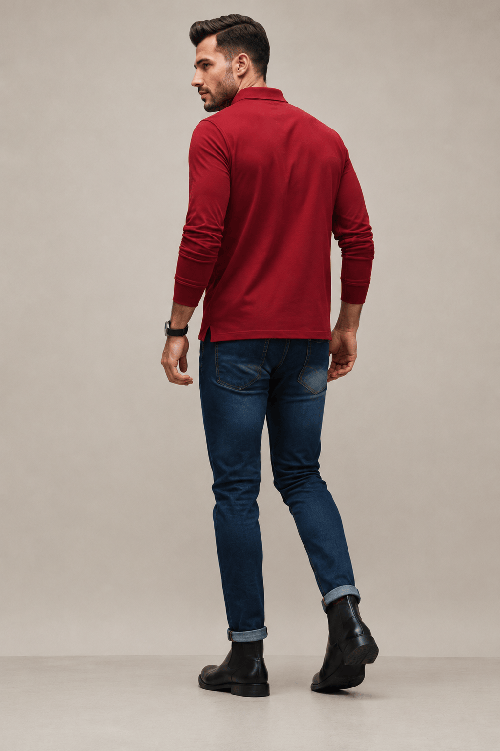 Bamboo long Sleeves Polo