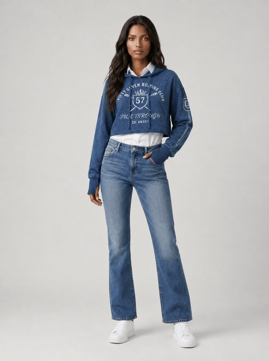 Women’s 57 Rowing Crop Hoodie